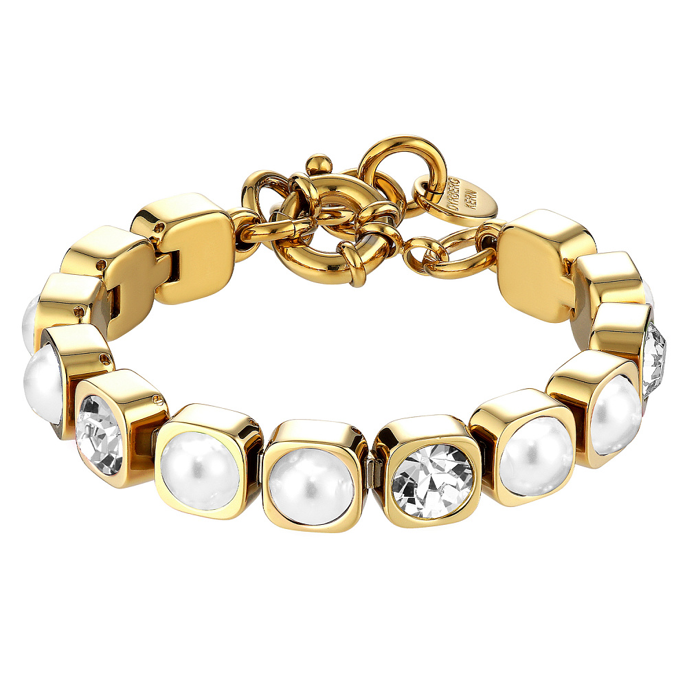 Dyrberg Kern Браслет CONIAN SG CRYSTAL / WHITE PEARL Dyrberg Kern 450157 Арт.: 450157