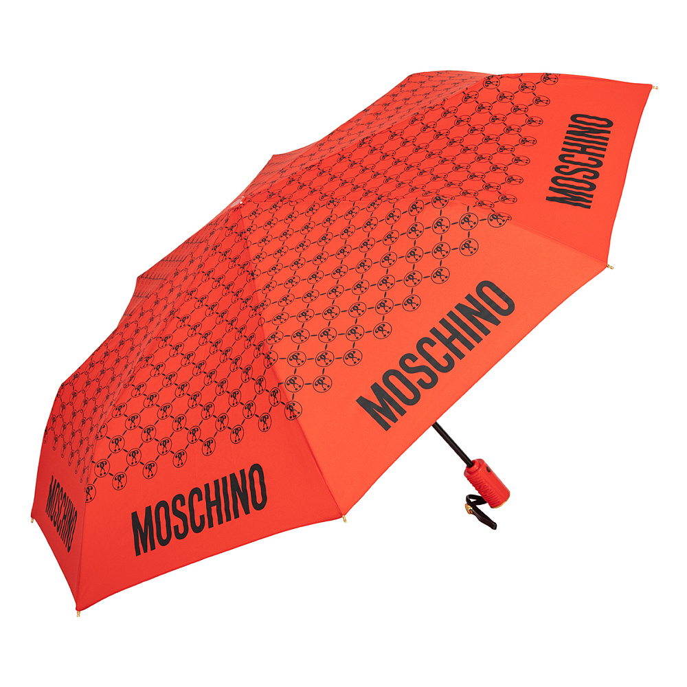 Moschino Зонт складной Moschino 8936-OCC DQM allover Red  product-3451 Арт.: product-3451