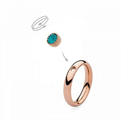 Шарм London Blue Zircon Qudo 617281 BL/RG  Qudo  617281 BL/RG 