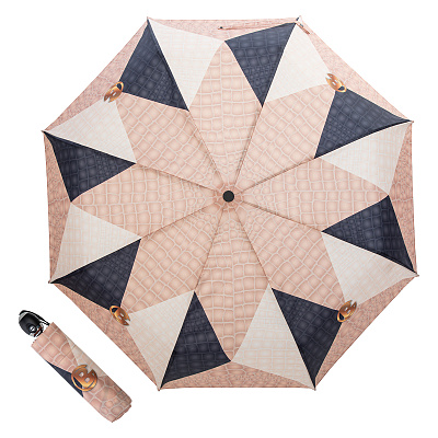 Зонт складной Baldinini 48-OC Snake Logo Beige  product-3465  Baldinini  product-3465 