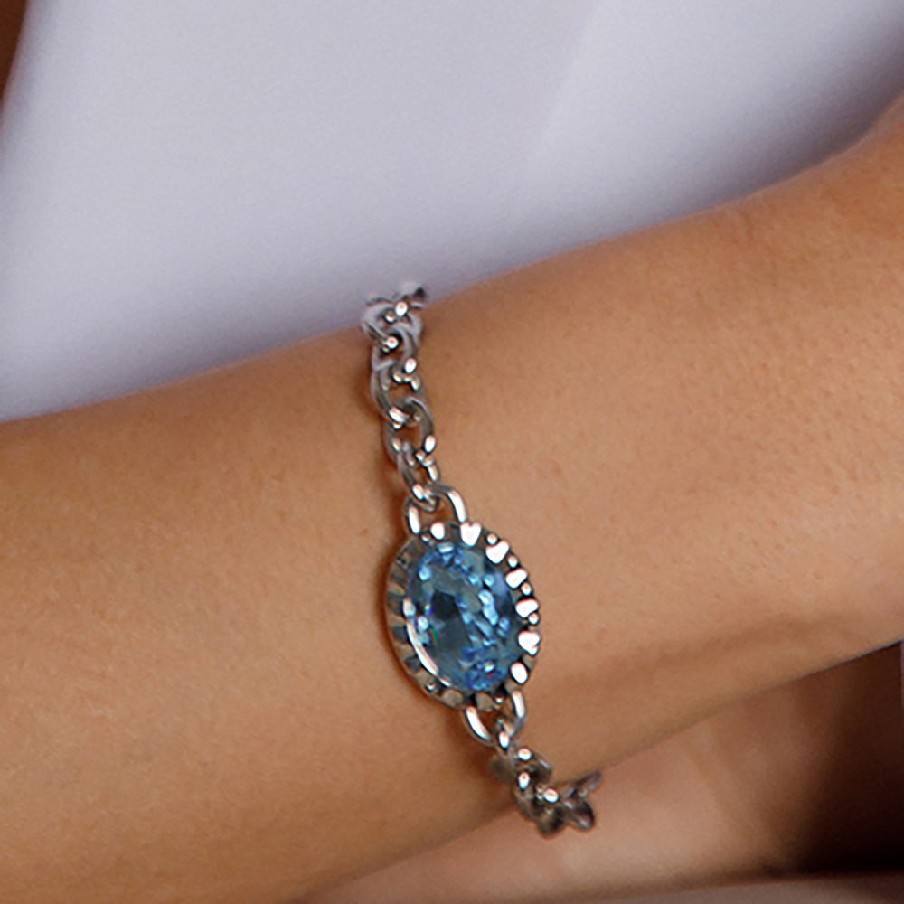 Qudo Браслет TIVOLA UNICA big (S/P) Aquamarine Qudo 189527 Арт.: 189527