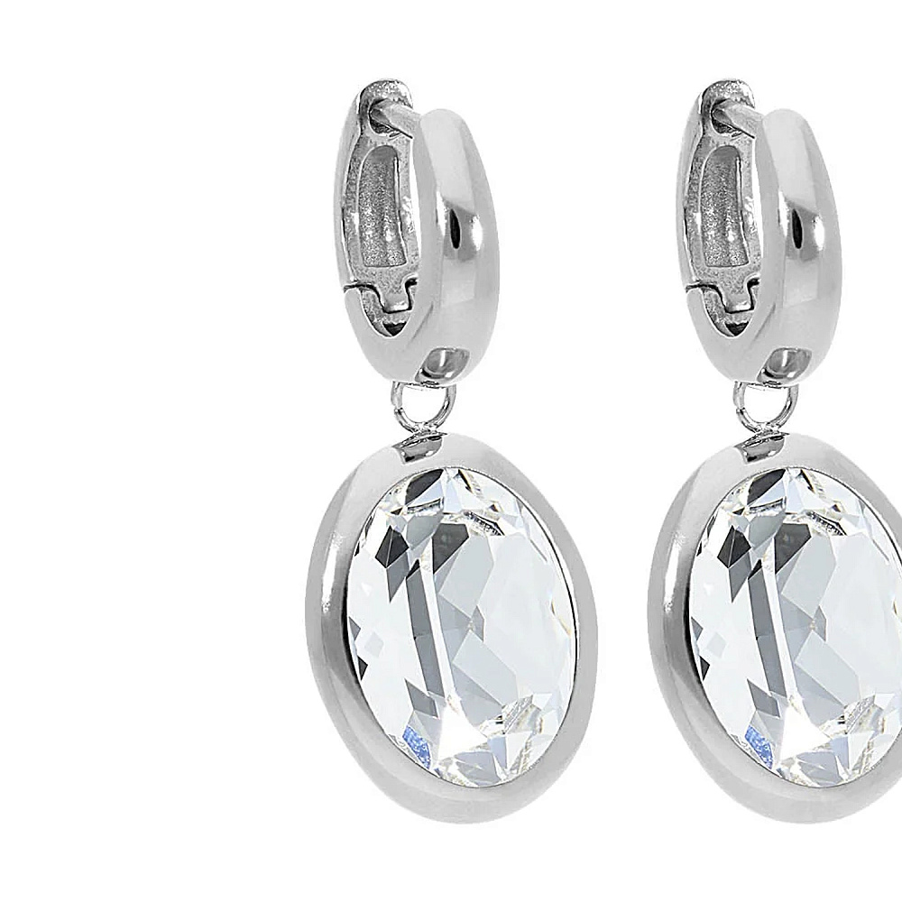 Qudo Серьги Creole TIVOLA small S crystal Qudo 310500 BW/S Арт.: 310500 BW/S