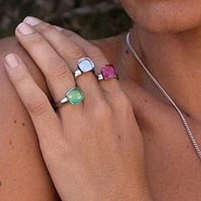 Кольцо FIRENZE 19 (S) Padparadscha Qudo 107000/40-4308 19  Qudo  107000/40-4308 19 