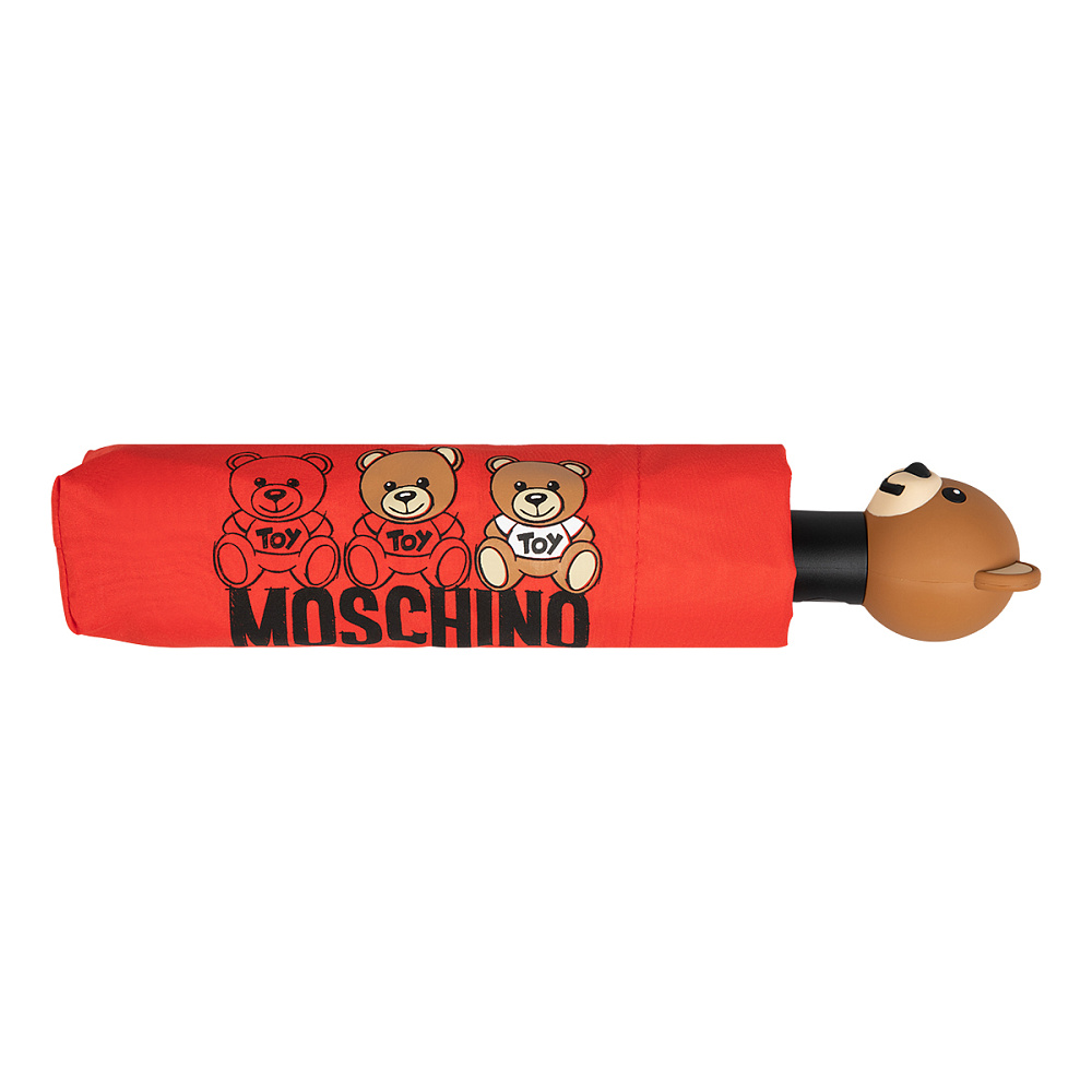 Moschino Зонт складной Moschino 8061-OCC Scribble bear Red  product-3517 Арт.: product-3517